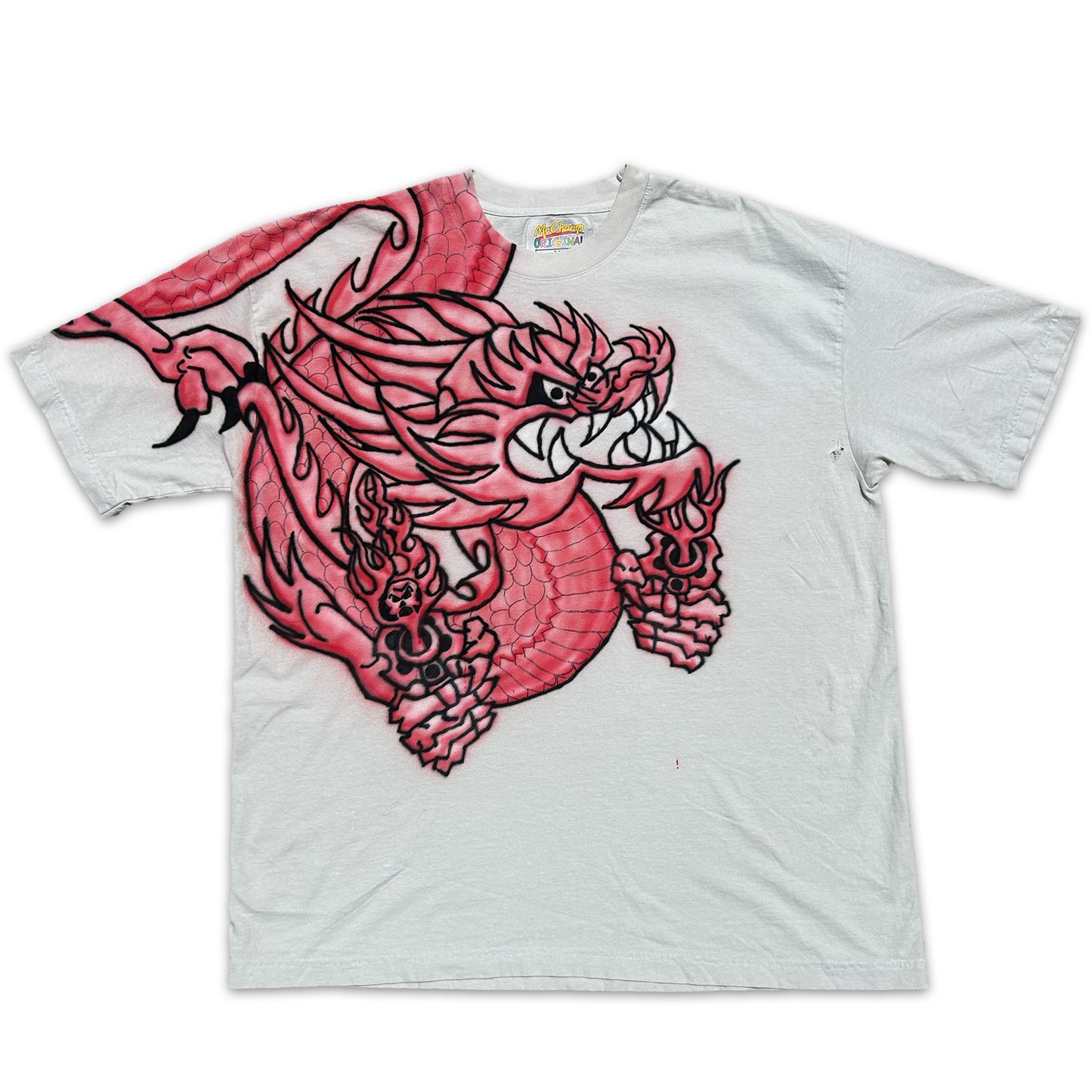 "dragon with revolvers" Airbrush Heavyweight Tee (XL)