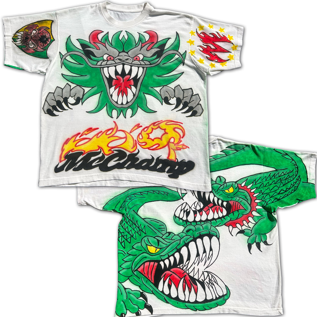 "McCHAMP GATORZ" Airbrush Heavyweight Tee (XL)
