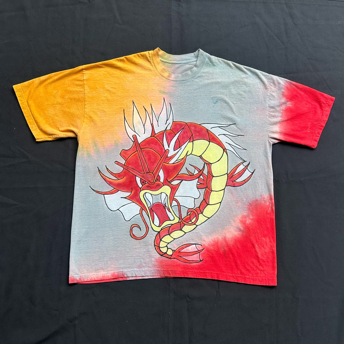 "Dragon Tie-Dye" Airbrush Heavyweight Tee (2XL)