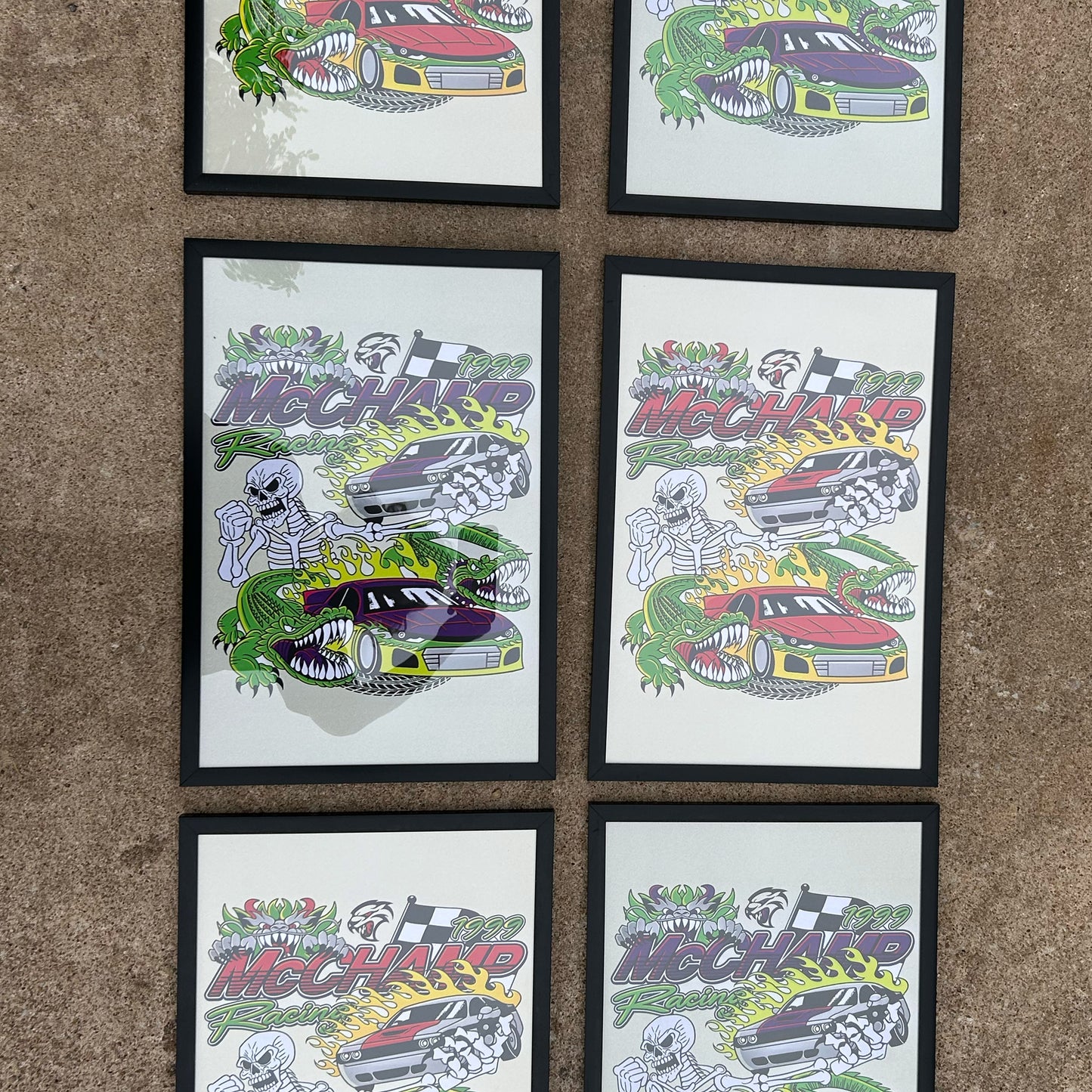 FRAMED McCHAMP RACING POSTER (19x13") Classic Color-way