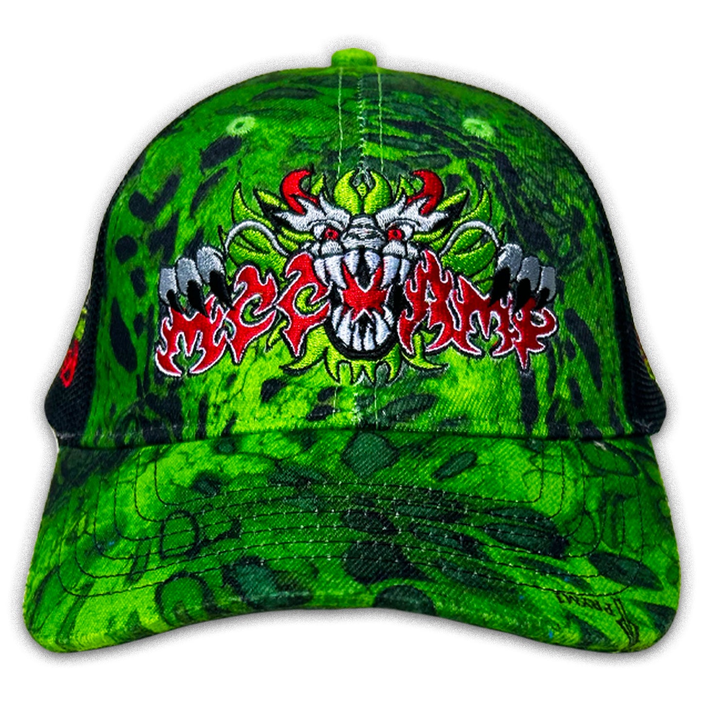 LIME CAMO DRAGON MCCHAMP HAT