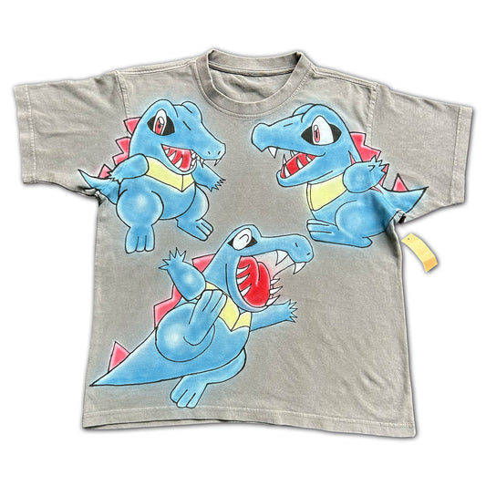 "blue gatorz" Airbrush Heavyweight Tee (M)