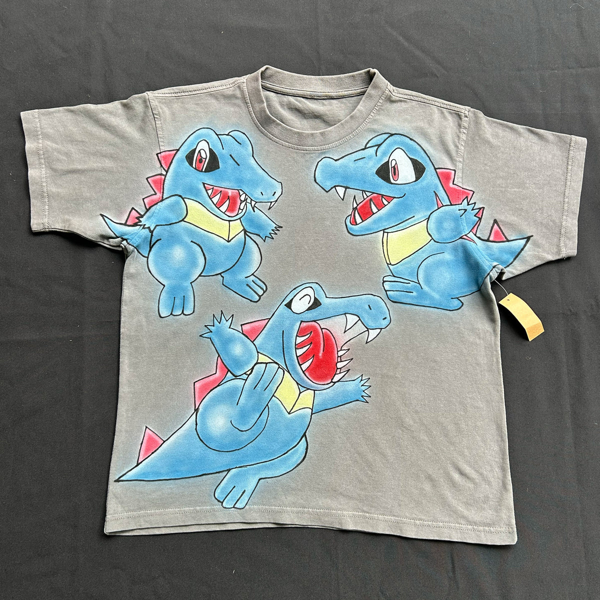"blue gatorz" Airbrush Heavyweight Tee (M)