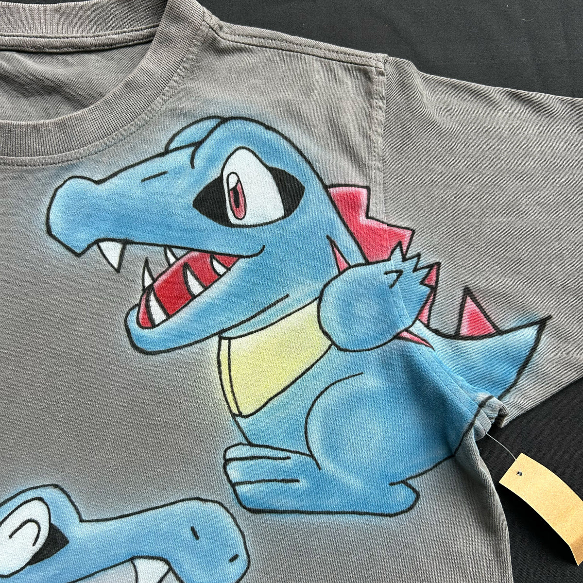 "blue gatorz" Airbrush Heavyweight Tee (M)