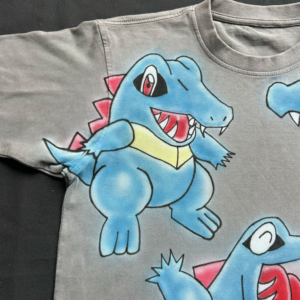 "blue gatorz" Airbrush Heavyweight Tee (M)