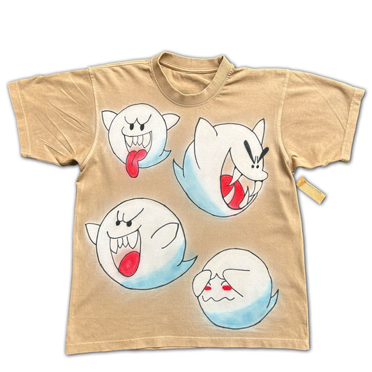 "Coconut Ghosts" Airbrush Heavyweight Tee (M)