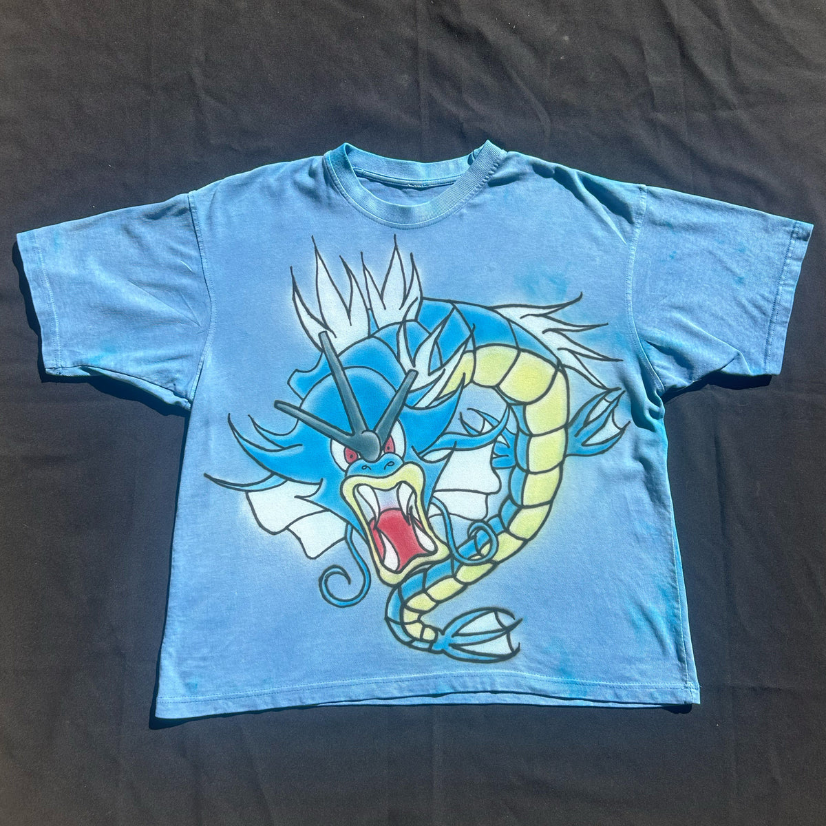 "Water Dragon " Airbrush Heavyweight Tee (XL)