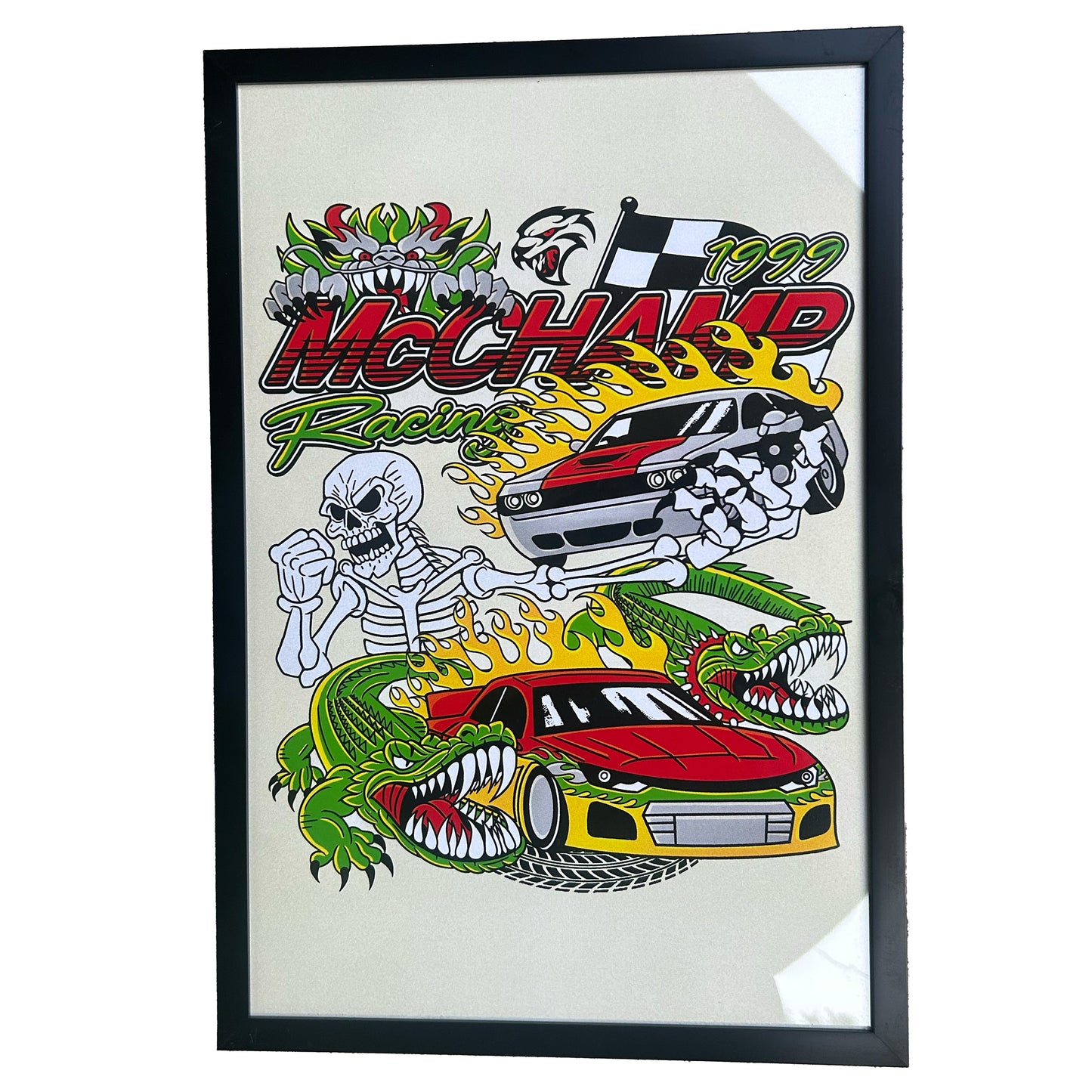 FRAMED McCHAMP RACING POSTER (19x13") Classic Color-way