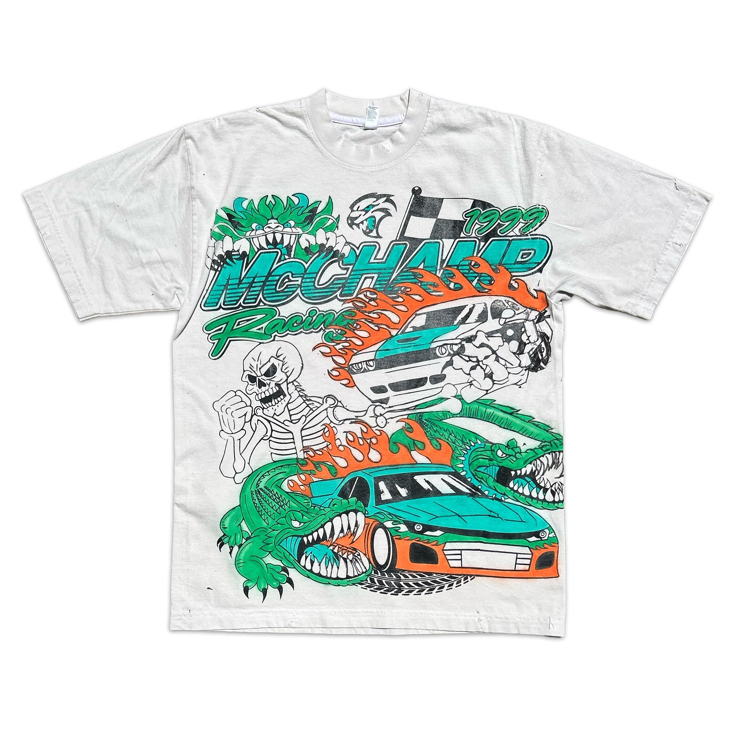 "Skelly's ColorWay2" Airbrush Heavyweight Tee (Medium)