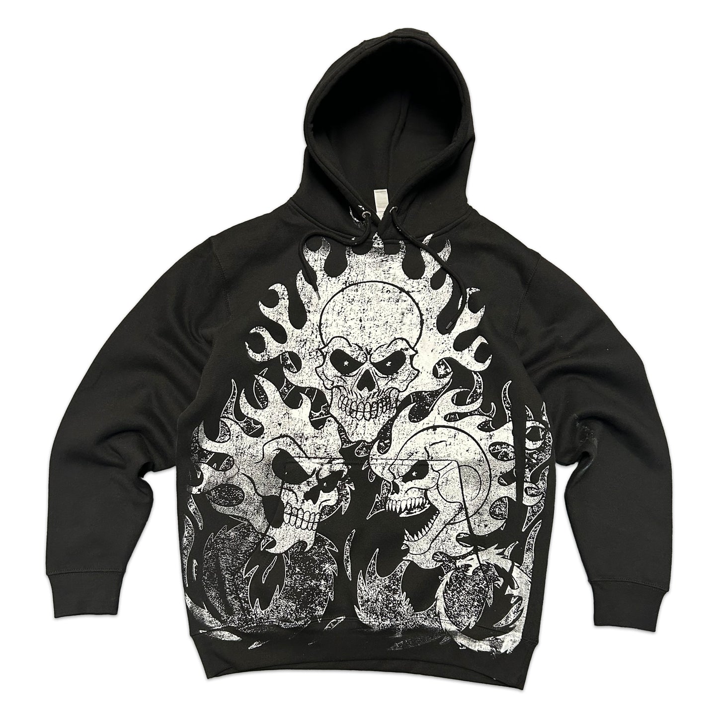 All over Print SKULL HOODIE! (Standard weight Garment)