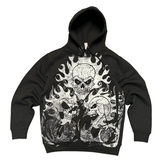 All over Print SKULL HOODIE! (Standard weight Garment)