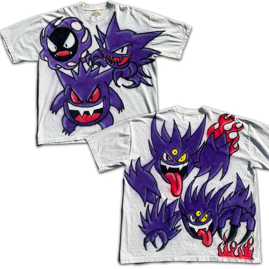 "purple ghost dude evolution" Airbrush Heavyweight Tee (2XL)