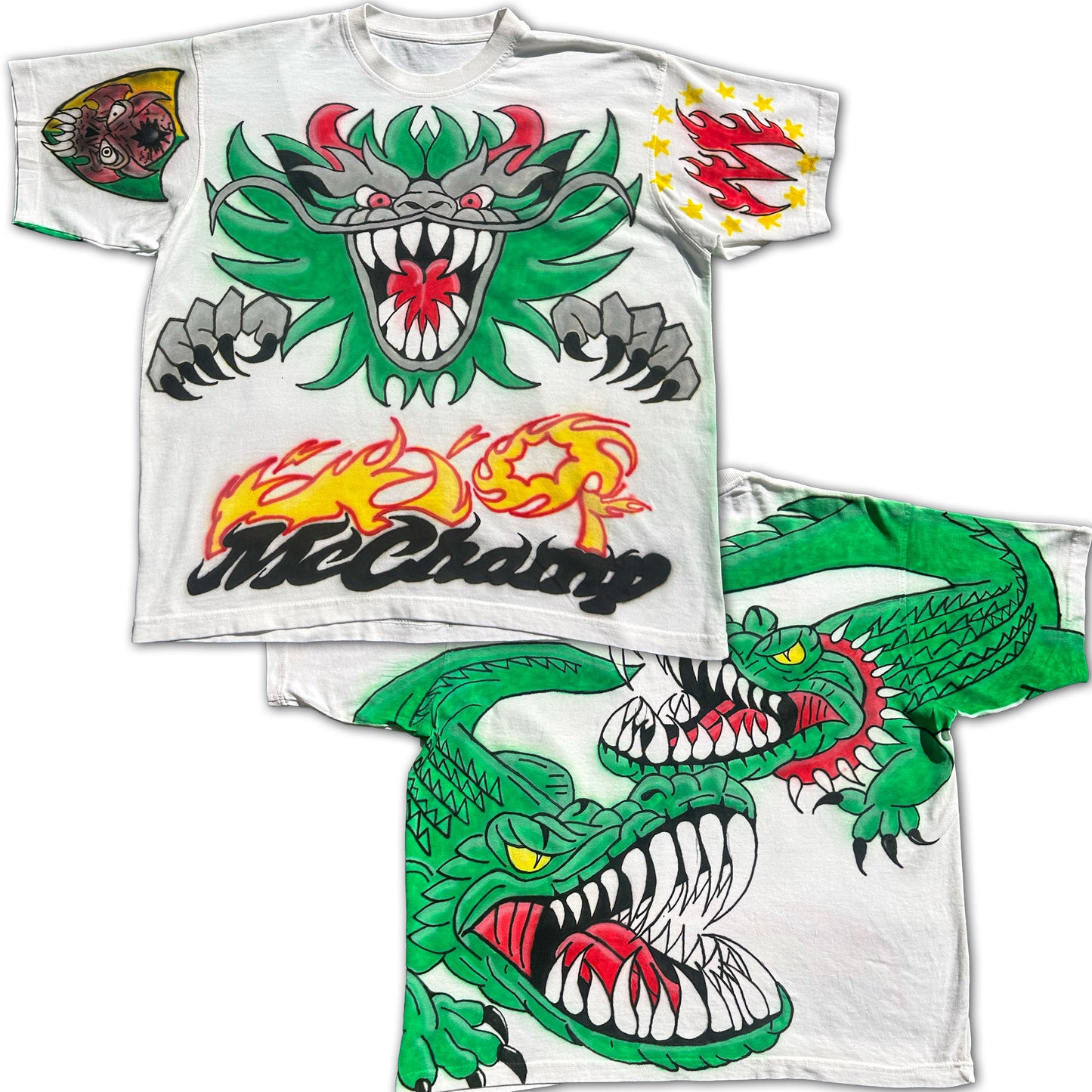 "McCHAMP GATORZ" Airbrush Heavyweight Tee (XL)