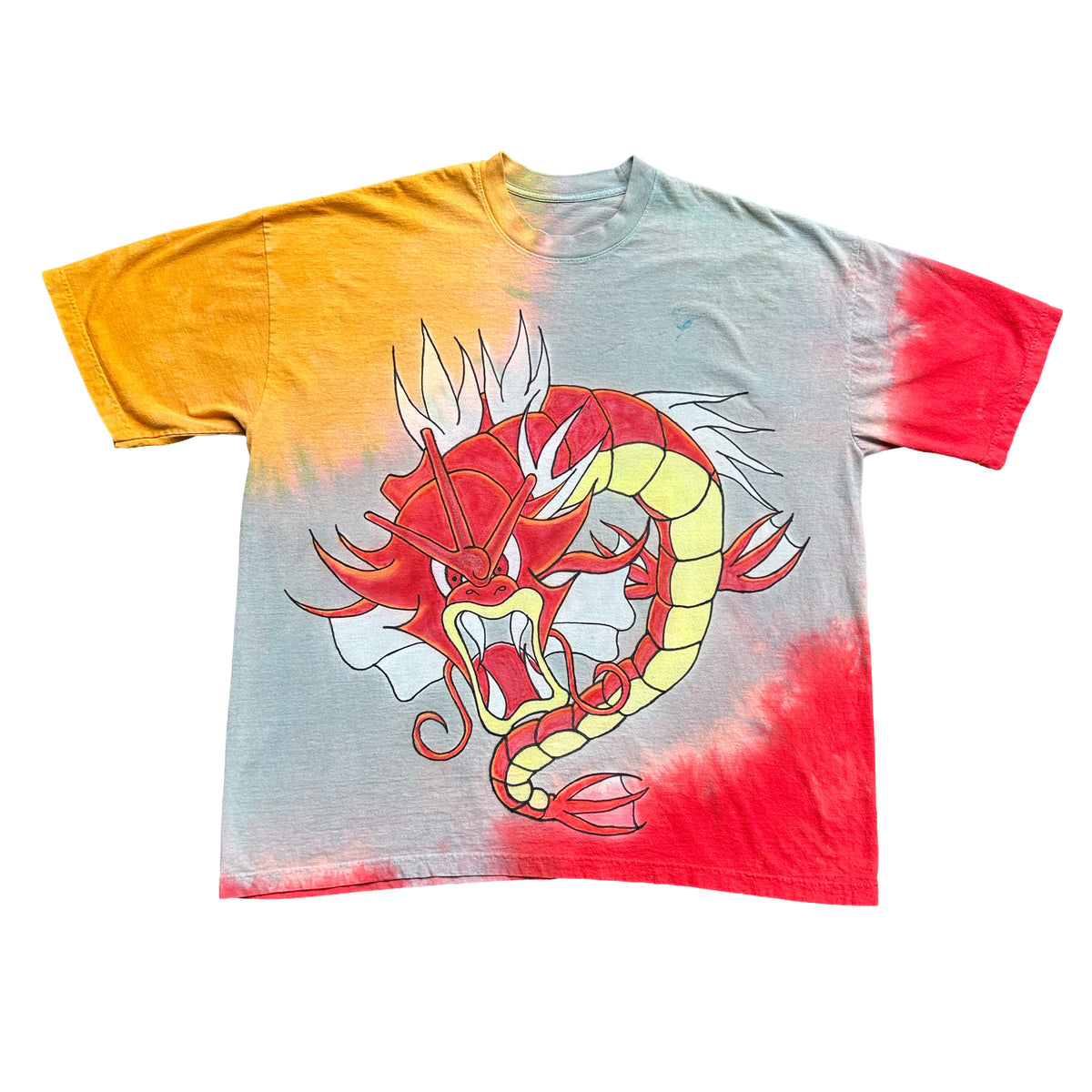 "Dragon Tie-Dye" Airbrush Heavyweight Tee (2XL)