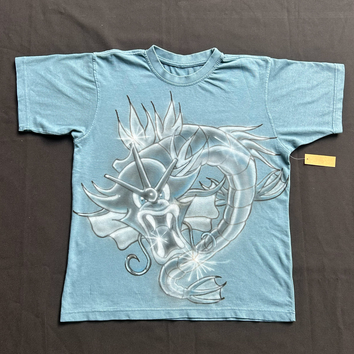 "SHINY METAL DRAGON" Airbrush Heavyweight Tee (M)