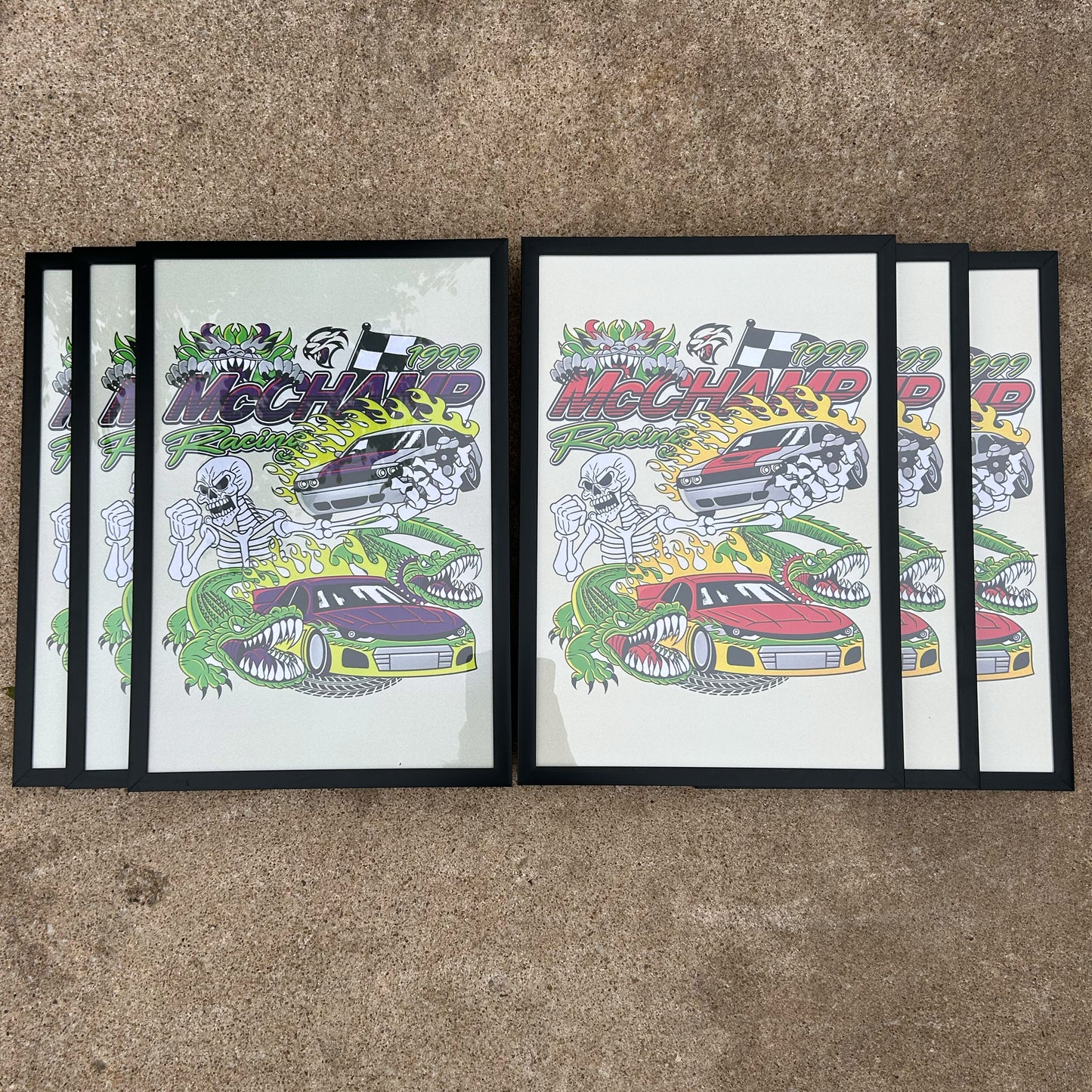 FRAMED McCHAMP RACING POSTER (19x13") Classic Color-way